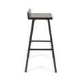 thumbnail image 4 of Noble House Bidwell 30" Wood and Metal Indoor Bar Stools in Brown (Set of 2), 4 of 7