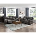 thumbnail image 2 of Lexicon Proctor 2-Piece Microfiber Power Reclining Sofa Set in Gray, 2 of 14