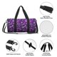thumbnail image 4 of Fotbe Purple Snowflakes Bolsa Deportiva de Lona Plegable con Estampado, Bolsa de Gimnasio con Bolsillo Seco/Húmedo, Bolsa de Viaje Ultraligera de Gran Capacidad, 4 of 6