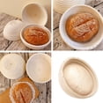 thumbnail image 3 of Ensemble Rond, 2 Paniers à Levures pour Pain et Pâte à Pain, Panier de Fermentation Banneton avec Inserts en Lin, Ensemble de Raclette à Pâte Rond, 3 of 8