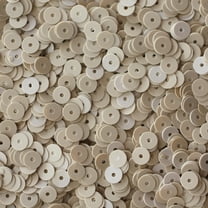 Beige Sequins 5mm Opaque Made in USA