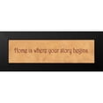 thumbnail image 2 of Marrott, Stephanie 18x8 Black Modern Framed Museum Art Print Titled - Home is Where Your Story Begins, 2 of 5