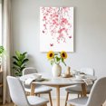 thumbnail image 4 of Canvas Wall Art, Pink Flowers Butterfly Framed Canvas Prints for Bedroom Living Room, Watercolor Spring Botanical Branch Gallery Wrapped Wall Decor for Home Office, Gifts, 12"x18" Ship Next Day, 4 of 6