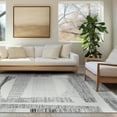 thumbnail image 7 of Alpha Contemporary 5' x 7' Gray and Beige Polyester Indoor Area Rug, 7 of 7