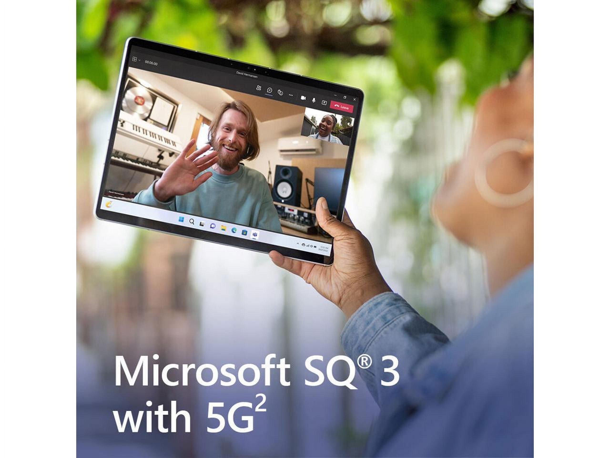 Microsoft Surface Pro 9 For Business - 13" PixelSense Display - Microsoft SQ3 Processor - 8GB RAM - 256GB SSD - Windows 11 Pro -  (Wi-Fi + 5G) - Platinum  RUB-00001 - image 2 of 8