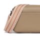 thumbnail image 2 of Bolso para teléfono móvil para mujer, bolso de viaje informal con cremallera, versátil y sencillo (caqui), 2 of 7