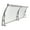 Silver Bracket, variant on Front Door Arch Rainshed, Awning Window Door Awning Canopy 78.7x23.6in Entry Door Overhang Aluminum Alloy Awning Outdoor Window Awning Door Canopy, Window Awning Exterior,Sun UV, Rain Snow Protection