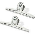 thumbnail image 1 of Large Metal Hinge Clips, 2Pack Silver Bulldog Paper Clip Clamp, 1 of 4