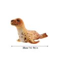 thumbnail image 2 of Spotted Seal Plush Toy, Realistic Soft Stuffed Sea Animal, 13.8 inch Brown Spotted Simulation Seal Pup Plush Figure, Ocean Themed Gift for Kids Toddlers Home Bedroom Decor Animal Collection, 2 of 2