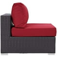 thumbnail image 5 of Modway Convene 5 Piece Set Outdoor Patio with Fire Pit in Espresso Red, 5 of 9