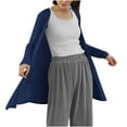 thumbnail image 2 of Neewe Womens Casual Lightweight Long Sleeve Cardigan Soft Drape Open Front Fall Dusters, 2 of 5