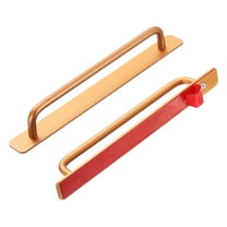 Uxcell 2pcs Adhesive Cabinet Handle 9.6" Drawer Handles Pulls for Closet Door, Gold Tone