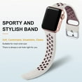 thumbnail image 2 of KOMI 3 Pack Compatible for Apple Watch Band 40mm 38mm 41mm 45mm 44mm 42mm, Soft Silicone Sport Strap Breathable Replacement Bands for Apple Watch SE/iwatch Band Series 8 7 6 5 3 4 2 1 Men Women, 2 of 8