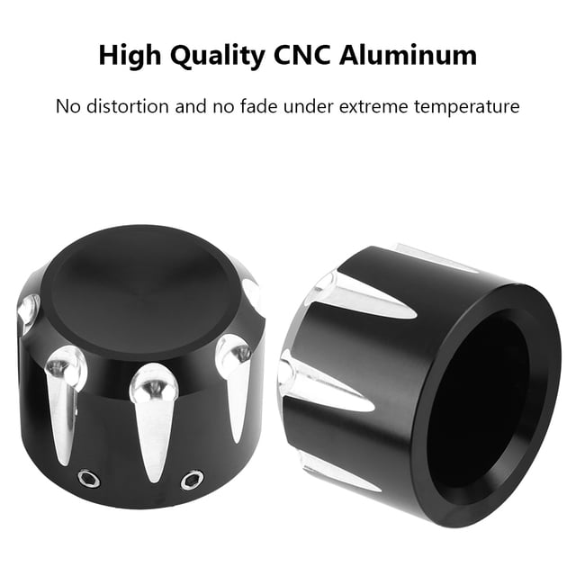 Front Axle Nut Cover, Front Axle Skull Cover Aluminum Motorcycle Cover Easy Use Front Axle Cover For Car For Car Lovers