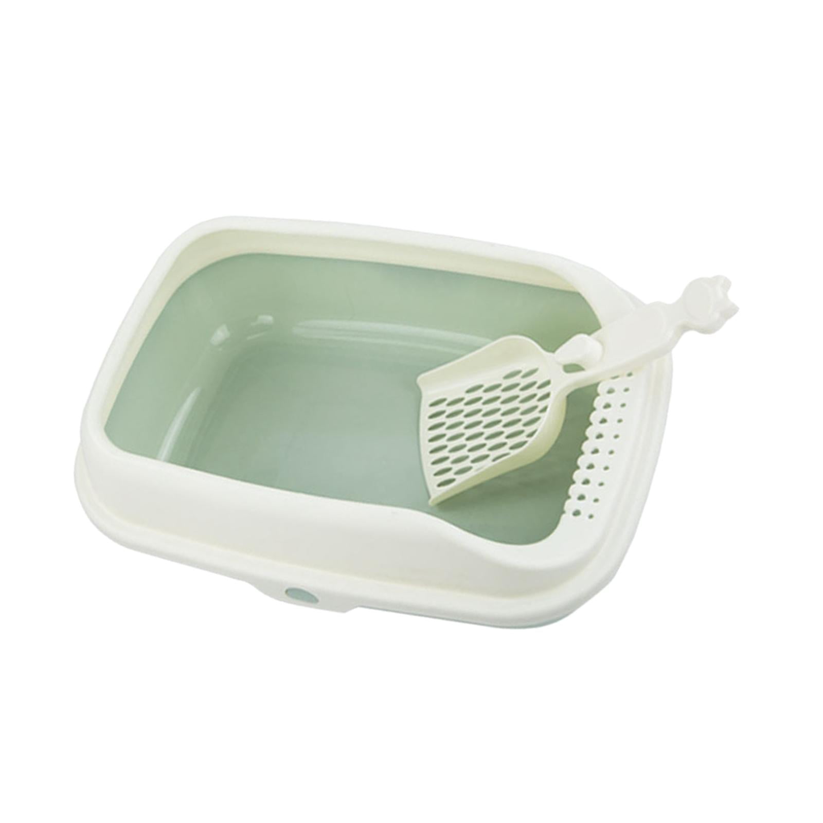 Cat Litter Box with High Sides Cat Sand Basin Open Top Kitty Litter Box Tray
