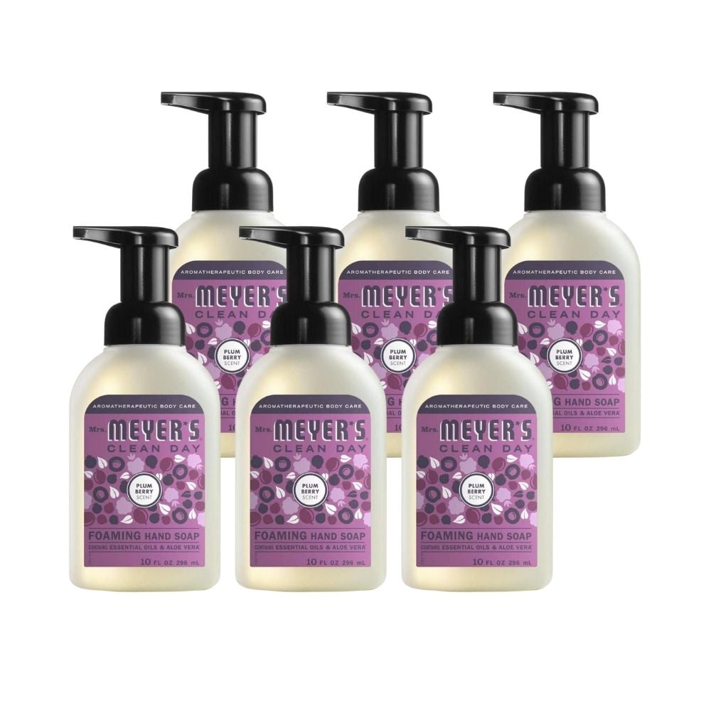 Mrs. Meyer's Plum Berry Foaming Hand Soap, 10 oz (Pack of 6)