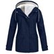 thumbnail image 2 of Chaqueta de lluvia sólida para mujer Chaquetas para exteriores Impermeable con capucha Impermeable a prueba de viento Fridja  BV0+839, 2 of 6