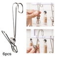 thumbnail image 3 of 4In Stainless Clothespins with Hooks, Heavy Duty Metal Laundry Clips Windproof for Hanging Towels, Multipurpose Utility Clips for Organizing (Silver2), 3 of 4