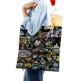 thumbnail image 4 of Felix Aesthetic: The Cat Bolso de tela con estampado de lienzo para mujer, bolsa de compras reutilizable y estética, con cremallera interior, regalo para mujer,40*45cm., 4 of 6