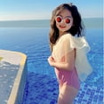 thumbnail image 5 of Shadoumai Girls Swimsuit 2 Piece Tankini with Shorts Tiered Ruffle Swimwear Adjustable Straps Bathing Suit 6-14Y, 5 of 9