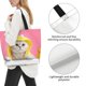 thumbnail image 3 of Disketp A Funny Cat Bolsa Tote Estampada para Mujer, Bolso de Hombro y de Mano para Compras y Viajes, 3 of 8