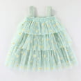 thumbnail image 2 of Baby Girls Dress Toddler Girl Strap Floral A-Line Princess Dresses Kids Summer Beach Vacation Clothes, 2 of 6