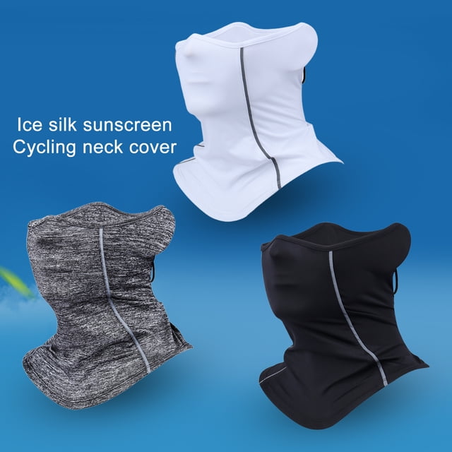 Breathable Cycling Face Scarf Reflective Strip Design Polyester Sun Protection Universal Cycling Scarf for Outdoor
