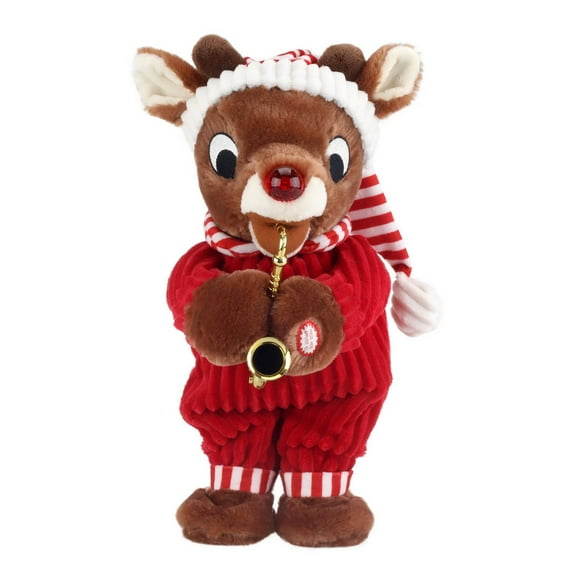 Rudolph le renne au nez rouge Rudolph animé avec saxophone