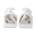 thumbnail image 4 of 4pcs Bathroom Wall Round Rod Hook with Sticker Shower Curtain Rod Holder Clamp, 4 of 7