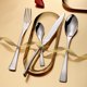 thumbnail image 3 of Juego de cubiertos de plata pulida con espejo de 4 piezas, cuchillo de cena de acero inoxidable, tenedor, tenedor para ensalada, cuchara de postre, juegos de utensilios negros TUNC Sencillez, 3 of 5