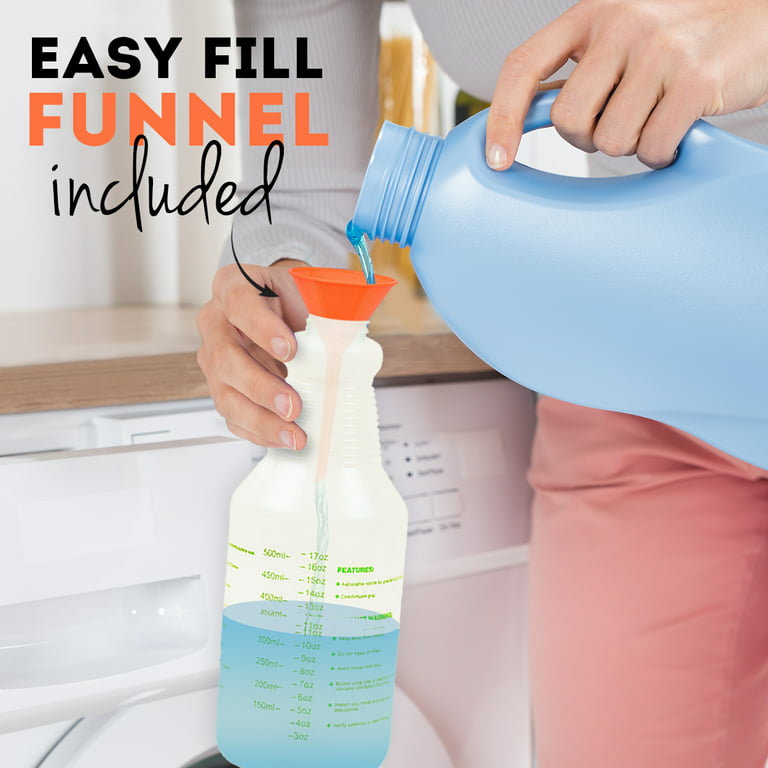 Zulay Home 24 oz Spray Bottle - Heavy Duty Cleaning Spray Bottles For  Cleaning Solutions - Leakproof Cleaning Spray Bottle Set with Adjustable  Nozzle