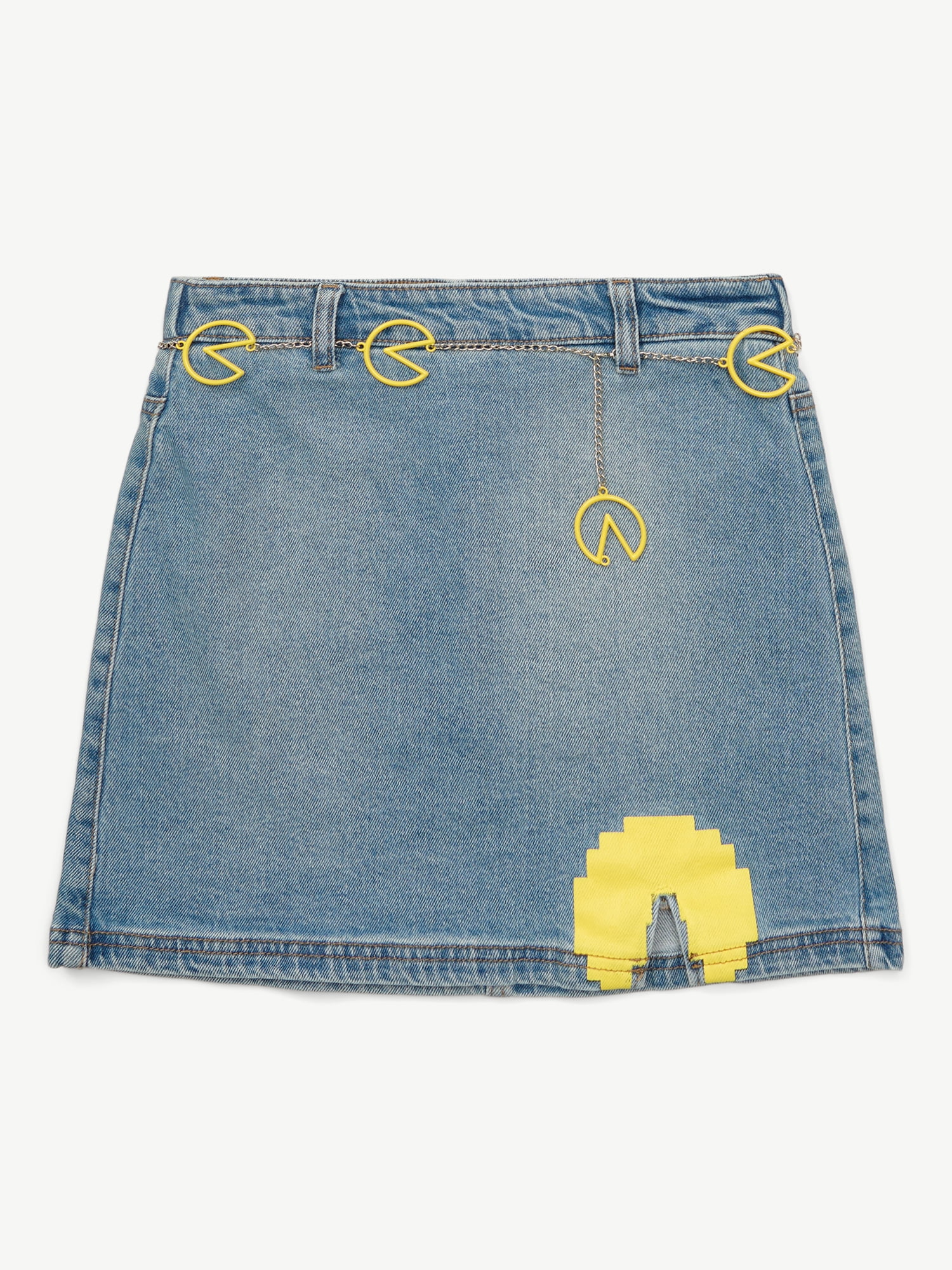 Justice Girls PAC-MAN Denim Skirt, Sizes XS-XL & Plus