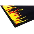 thumbnail image 2 of Pemberly Row Fabric Black Fire Retardant BBQ Mat Flame Design Size 39 x 60, 2 of 4