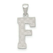925 Sterling Silver Initial F Charm Pendant