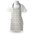 thumbnail image 4 of Animals Apron, Pattern with Different Hand-drawn Style Forest Inhabitants Sketch Art, Unisex Kitchen Bib with Adjustable Neck for Cooking Gardening, Adult Size, Pale Grey and Taupe, by Ambesonne, 4 of 4