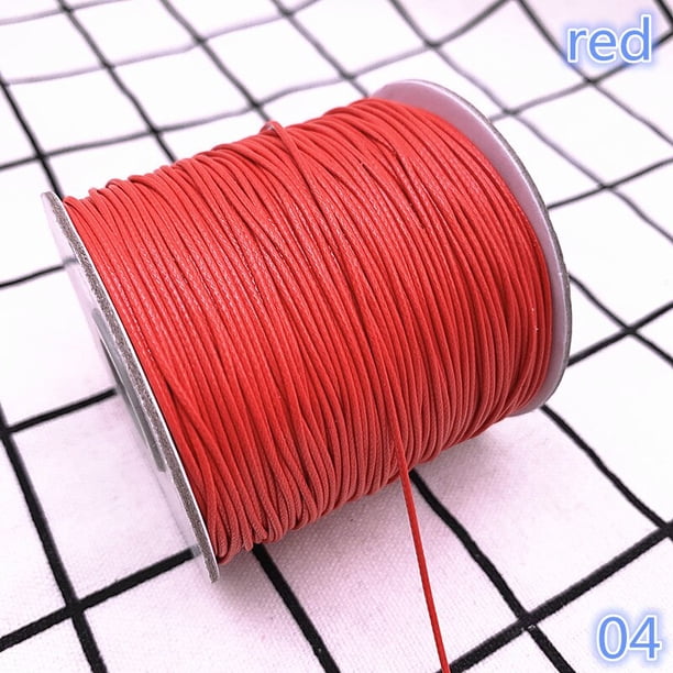 Cordón encerado de 0,5, 0,8, 1,0, 1,5 y 2,0mm, cordón encerado, correa para collar, cuentas, fabricación de joyería DIY para pulsera Tan Jianjun unisex