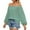 Green, variant on MIXUE Boho Tops For Women Summer Chiffon Solid Color Off Shoulder Long Sleeve Loose Fit Casual Tee Shirts Daily-Wear,Blue,L