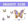 thumbnail image 2 of 21 piezas de adornos de mariposa 3D para uñas, cristales de diamantes de imitación transparentes, lazo de diamantes de imitación de mariposa de cristal para arte de uñas, diseño de belleza,, 2 of 7