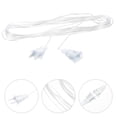 thumbnail image 4 of 2 Pcs Clear Extension Cords Invisible Extension Cord Christmas Light Extension For Indoor Outdoor With US Plug, 4 of 6