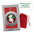 thumbnail image 5 of Mi Primer Adorno Navideño Para Perro: Dije De Hueso Con Fecha De 2024 Y Diseños De Huellas De Patas Y Corazón Rojo, Nuevo Dueño De Mascota, Bolsa De Regalo/Almacenamiento Incluida, 5 of 5