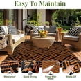 thumbnail image 4 of Outdoor Rug Outdoor Plastic Straw Rug for Patio Reversible Out Door Carpet for Camping Deck Rv x Area Carpet Balcony Porch Backyard and, 4 of 9