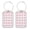 Multi1, variant on RATGON 2 Pack Luggage tag PU Leather with Stainless Steel Loop Black Satin Bow Tie Travel Trip