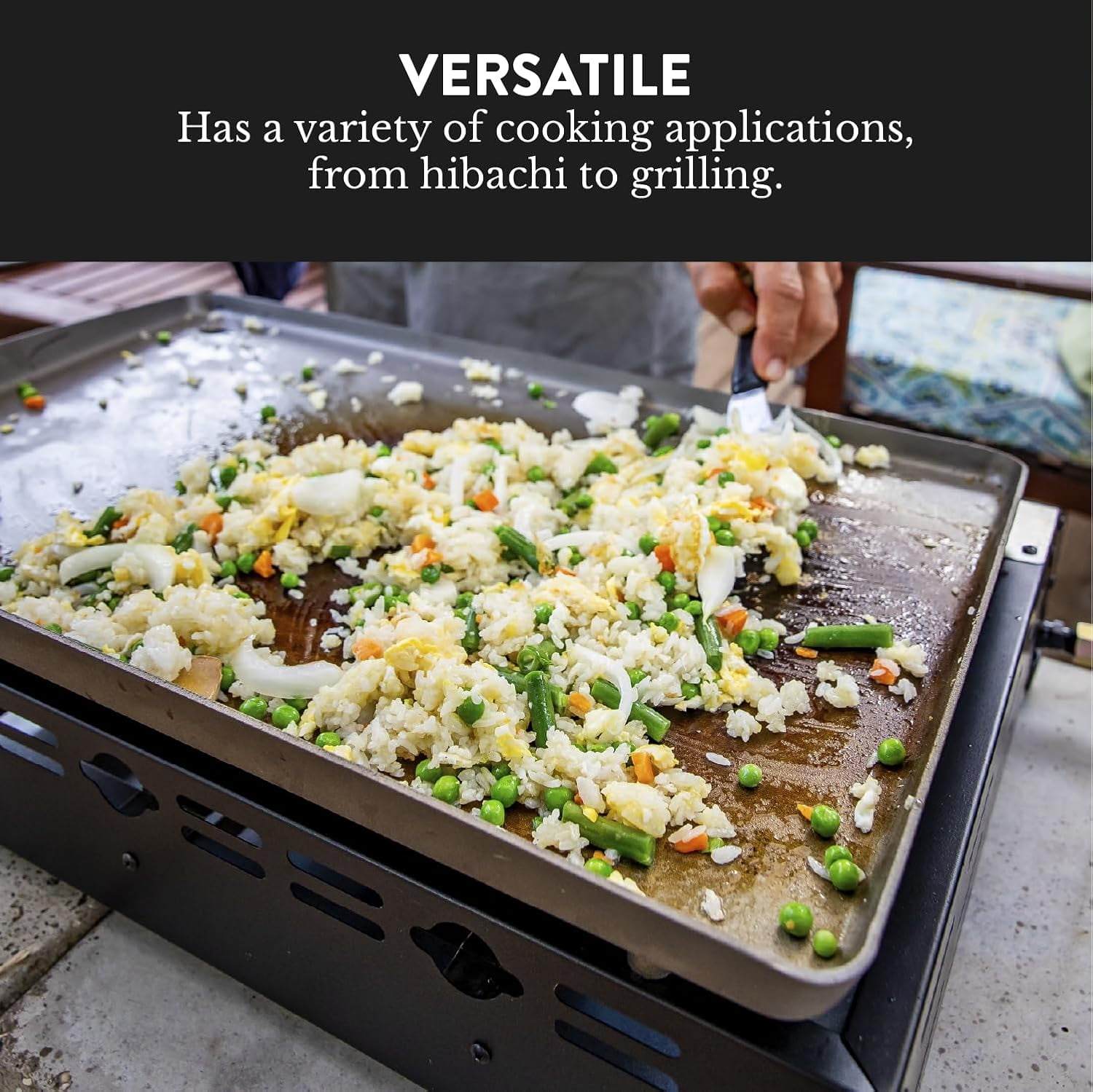 GasOne Stainless Steel Portable Outdoor Gas Grill Pan