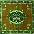 thumbnail image 1 of Ahgly Company Indoor Square Medallion Green Traditional Area Rugs, 8' Square, 1 of 1