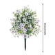 thumbnail image 3 of Flores de estaca violeta artificial realistas con acentos de bonsái - Decoración realista de jardín al aire libre - Estacas de plantas de imitación fáciles de instalar - Decoraciones de jardín de, 3 of 6