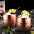thumbnail image 2 of Yuedong Stainless Steel Water Cup L Gold-plated Mugs Moscow Cocktail Copper Plated Hammered Mule,For Home Kitchen Bar, 2 of 21