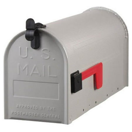 Jumbo Rural Mailbox - Group ST100000 PostMaster Standard Size Galvanized Steel Rural Mailbox U.S. Postmaster General Approved, Gray, The product is GRY T1 Rural.., By Solar