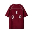 thumbnail image 4 of Men's Casual Summer Tees, Letter Print Round Neck Short Sleeve T-Shirt, S-6XL, 4 of 4