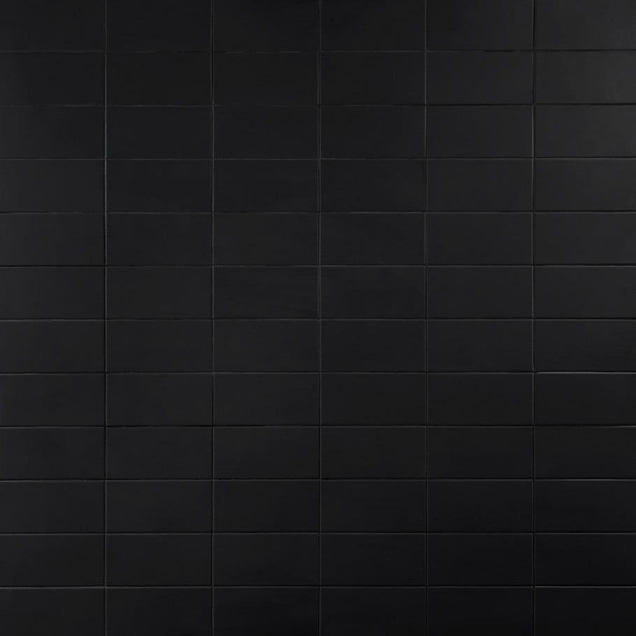 Victoria Black 4 in. x 8 in. Matte Ceramic Wall Tile (28 Pieces, 6.02