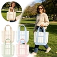 thumbnail image 7 of Pastel Mini Canvas Tote Bag,Limited Edition Canvas Tote Bag for Commuting,Traveling,Vacation,Shopping,1PC Tote Bags, 7 of 7